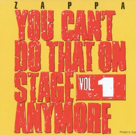 Cover of You Can't Do That On Stage Anymore Vol. 1