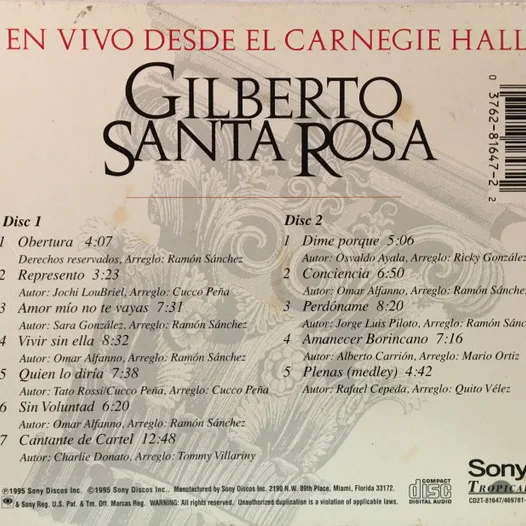 Cover of En Vivo Desde El Carnegie Hall