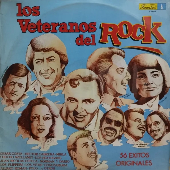 Cover of Los Veteranos Del Rock "56 Éxitos Originales"