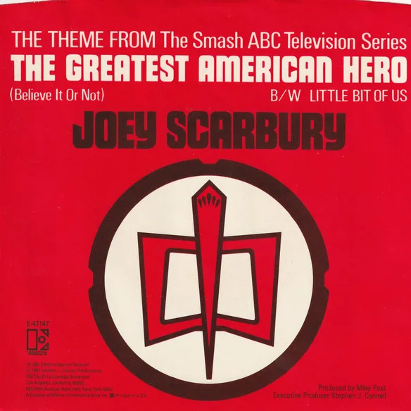 Cover of Theme From "The Greatest American Hero" (Believe It Or Not)