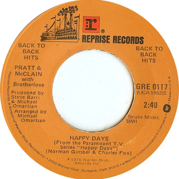 Cover of Happy Days / Devil With A Blue Dress